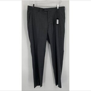 Alton Lane flat front pants trousers gray tailored fit 36 Waist 33 Inseam new